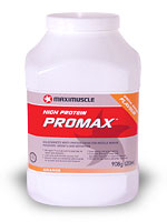 <strong>Maximuscle Promax protein powder.</strong>